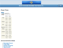 Tablet Screenshot of mcabayarea.org